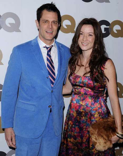 Johnny Knoxville and Naomi Nelson attending GQ event.